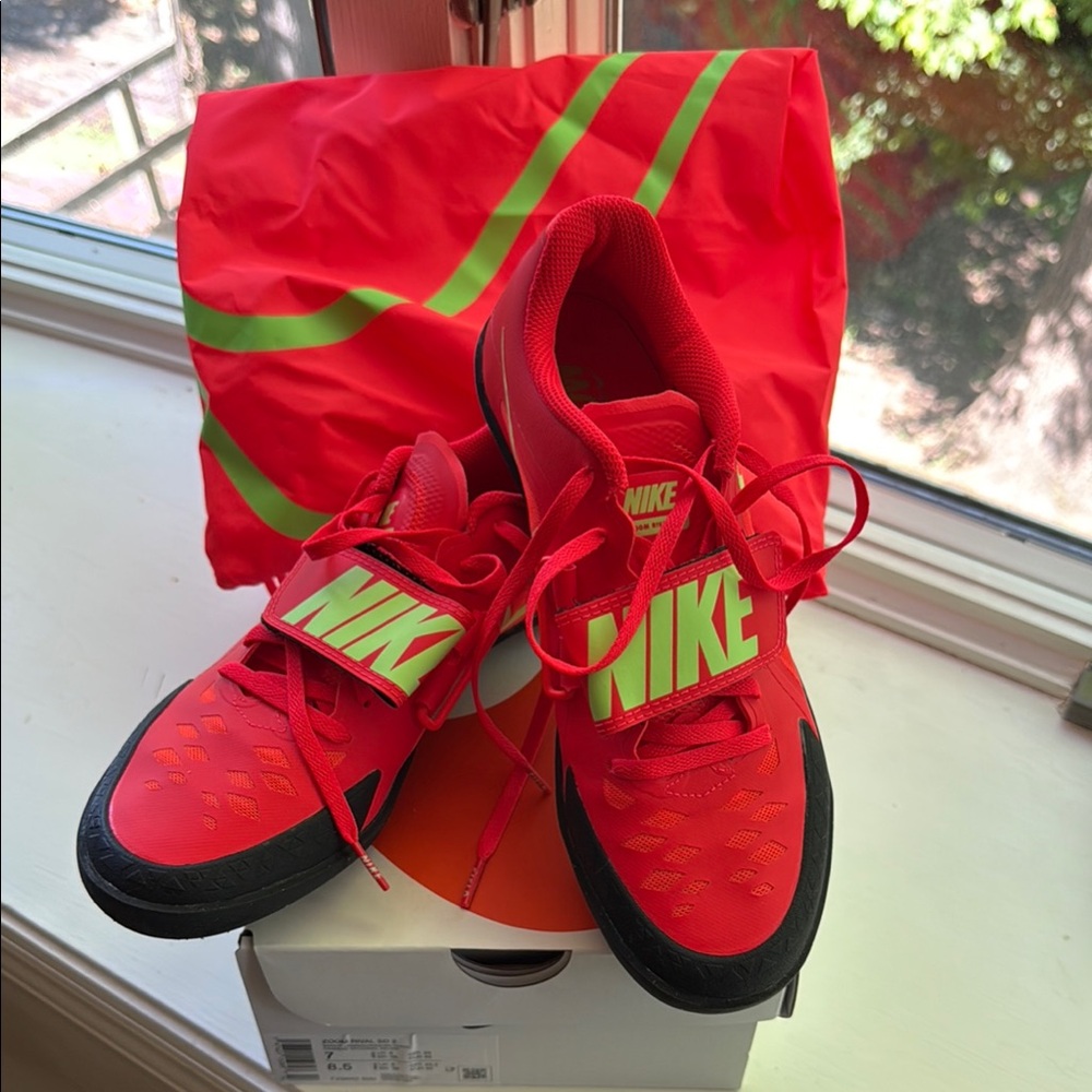 Nike Bright Red and Black Sneakers